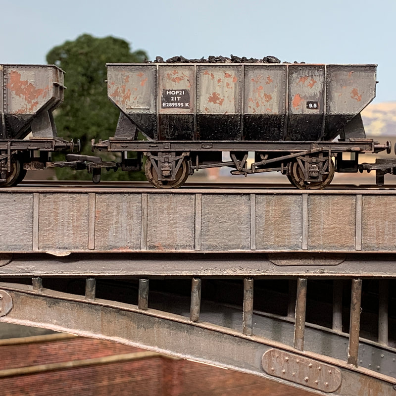 Weathered coal hopper wagon